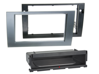 2-DIN Radioblende INBAY® Audi A4(8E)/Seat Exeo anthrazit