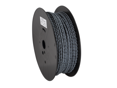 Lautsprecherkabel verdrillt 2x2.50mm² grau/grau-schwarz 100m