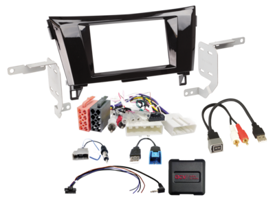 2-DIN Kit Nissan Qashqai/X-Trail 20Pin/32Pin LFB/Antenne/USB