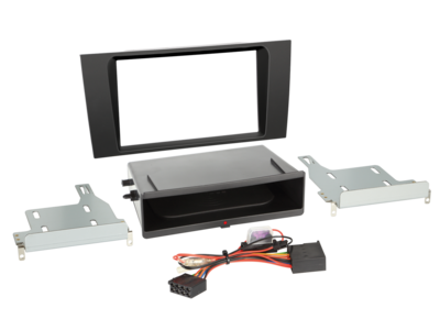 2-DIN Radioblende INBAY® Audi A4(B5) 02/1999-08/2001 schwarz