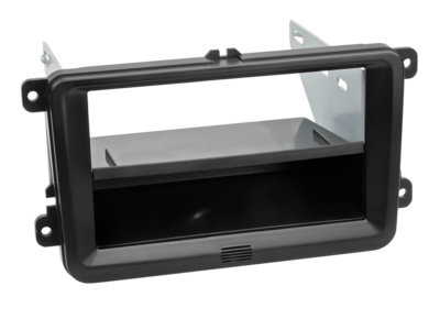 2-DIN Radioblende mit Fach Seat/Skoda/VW schwarz