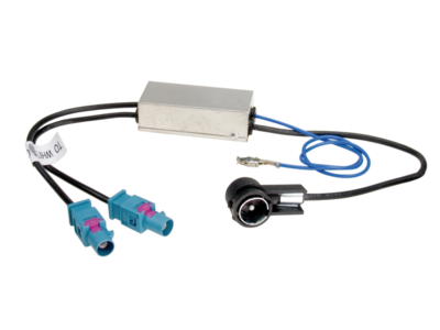 Antennenadapter Fakra(m)(x2)>ISO(m) 12V Phantom 