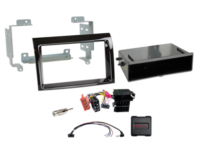 2-DIN Kit mit Fach Citroen/Fiat/Opel/Peugeot LFB Klavierlack