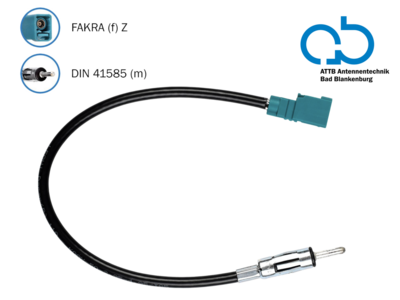 Antennenadapter Fakra Z(f)>DIN(m) 30cm ATTB