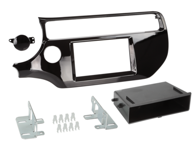 2-DIN RB mit Fach Kia Rio 03/2015-> Klavierlack schwarz