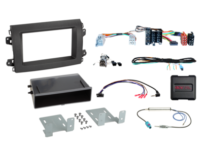 2-DIN Kit2 mit Fach Citroen/Fiat/Opel ISO/Mini ISO LFB