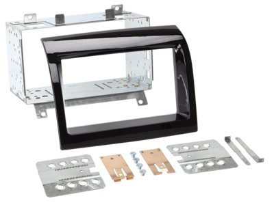 2-DIN Radioblende Citroen/Fiat/Peugeot 2011-2014 Klavierlack
