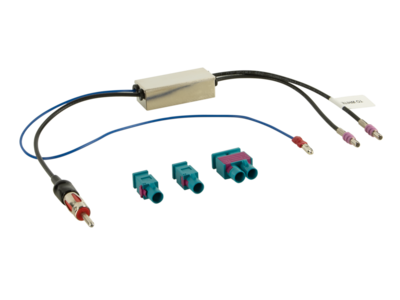 Antennenadapter Fakra(m)(Set)>DIN(m) 12V Phantom LEONI 