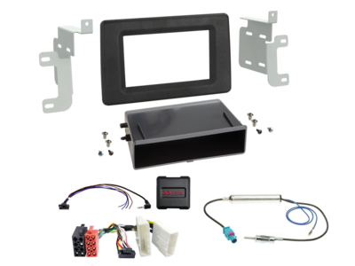 2-DIN Kit mit Fach Nissan/Opel/Renault analog LFB/Antenne