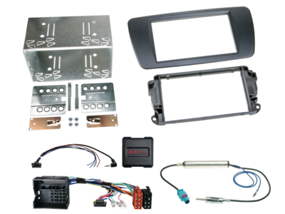 2-DIN Kit Seat Ibiza 2008-2015 azabache schwarz LFB/Antenne