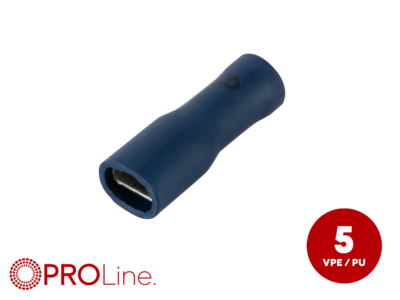 Flachsteckhülse(f) 1,5mm²-2,5mm²/4,8mm blau STVI 5 Stück