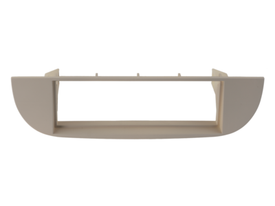 1-DIN Radioblende Fiat 500 10/2007-07/2015 beige 