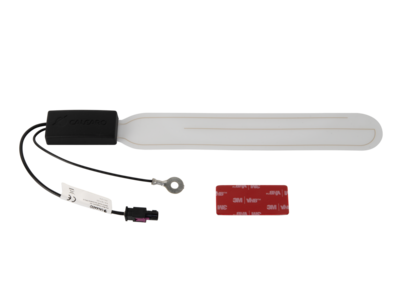 Glasklebeantenne DAB+ Fakra A(m) 12V Phantom