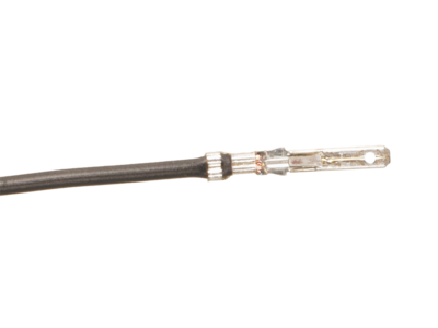 2.8 mm Flachstecker 13 cm Kabel schwarz (10 Pack)