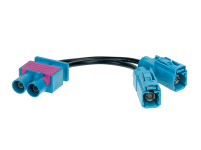 Antennenadapter Fakra(m)(doppel)>Fakra(f)(2x) 