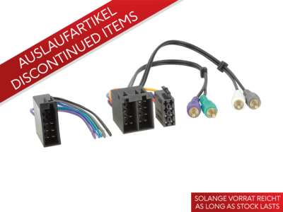 Aktivsystemadapter VW ISO/10Pin ISO>Cinch/Kabel 