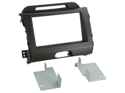 2-DIN Radioblende Kia Sportage 2010-2016 dunkelgrau
