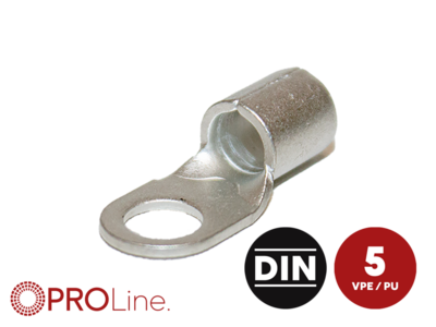 Ringkabelschuh 35mm²/10,5mm M10 unisoliert 5 Stück