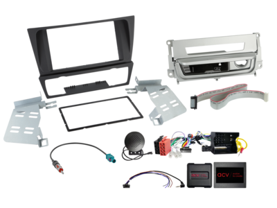 2-DIN Kit BMW 3er mit Raucherpaket silber LFB/Antenne