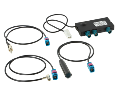 Antennensplitter AM/FM/DAB+ DIN(f)>DIN(m)/SMB(f)