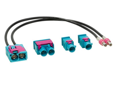 Antennenadapter Fakra(m)(Set)>Fakra (f)(doppel) 