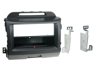 2-DIN Radioblende INBAY® Kia Sportage 2010-2016 dunkelgrau