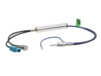 Antennenadapter ISO(f)/Fakra(m)>DIN(m) 12V Phantom 