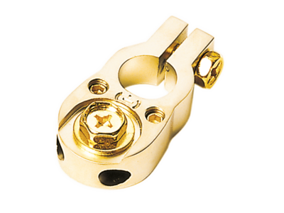Batterieklemme Pluspol (gold)   2 x 10 mm²