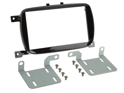 2-DIN Radioblende Fiat 500 07/2015-08/2024 Klavierlack