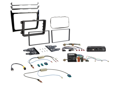 2-DIN Kit VW Polo 2014-2017 Klavierlack i-dapter/Anntenne