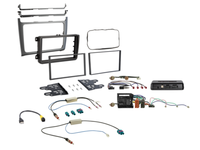 2-DIN Kit VW Polo 2014-2017 silber i-dapter/Anntenne
