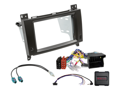 2-DIN Kit Mercedes Vito 2014-2024 Quadlock LFB/Antenne