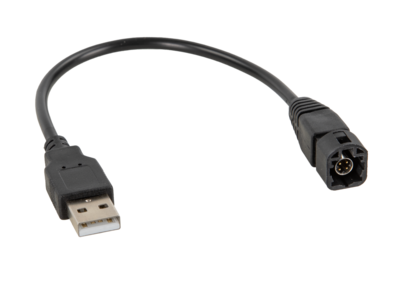 USB Adapter VW diverse Fahrzeuge LVDS schwarz>USB-A