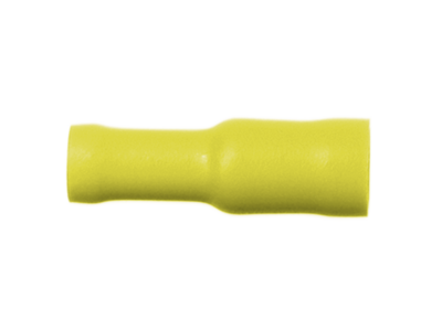 Rundsteckhülse 4,0mm²-6,0mm²/5,0mm gelb 100 Stück