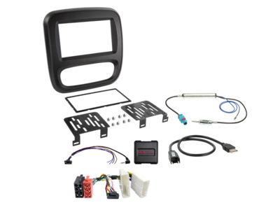2-DIN Kit Fiat/Nissan/Opel/Renault ohne Klimatronik LFB/USB