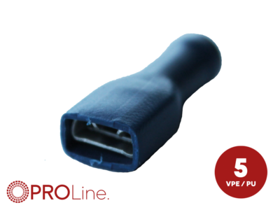 Flachsteckhülse(f) 1,5mm²-2,5mm²/6,3mm blau STVI 5 Stück