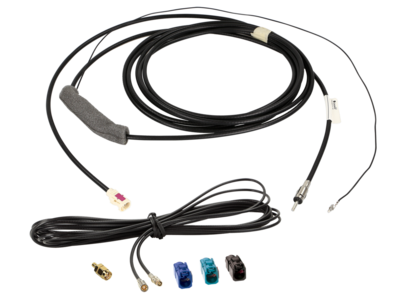 Antennenkabel Kit Fakra(f)>DIN(m)/SMB(F)/SMA(m) FM/DAB+