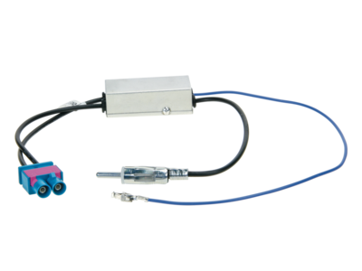 Antennenadapter Fakra(m)(doppelt)>DIN(m) 12V Phantom 