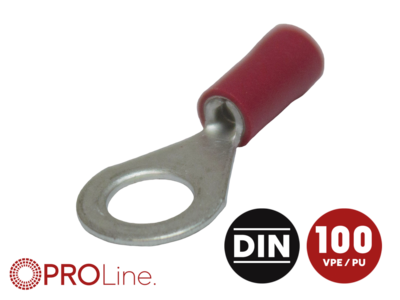 Ringkabelschuh 0,5mm²-1,5mm²/6,5mm rot EE 100 Stück