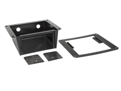 2-DIN Radioblende Universalmontage schwarz