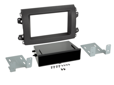 2-DIN Radioblende mit Fach Citroen/Fiat/Opel/Peugeot