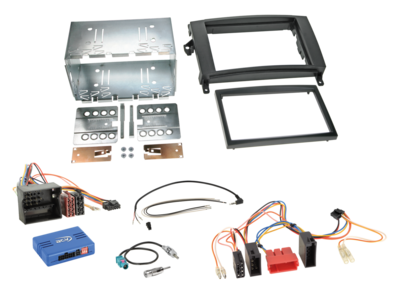2-DIN Kit Mercedes Fahrzeuge ISO/Mini ISO Quadlock LFB