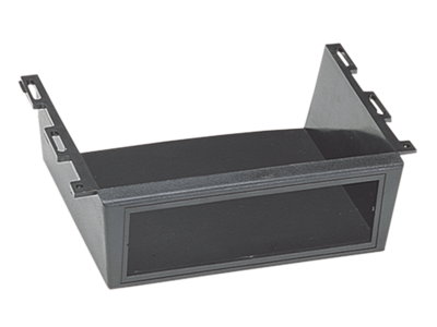 1-DIN Radioblende Universalmontage schwarz 