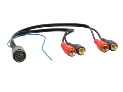 Aktivsystemadapter Volvo 6Pin DIN>Cinch 