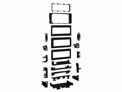 1-DIN Radioblende GM diverse Fahrzeuge schwarz