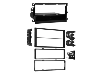 2-DIN Radioblende mit Fach GM/Isuzu/Suzuki schwarz