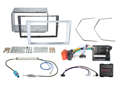 2-DIN Kit Opel Fahrzeuge matt chrom LFB/Antenne