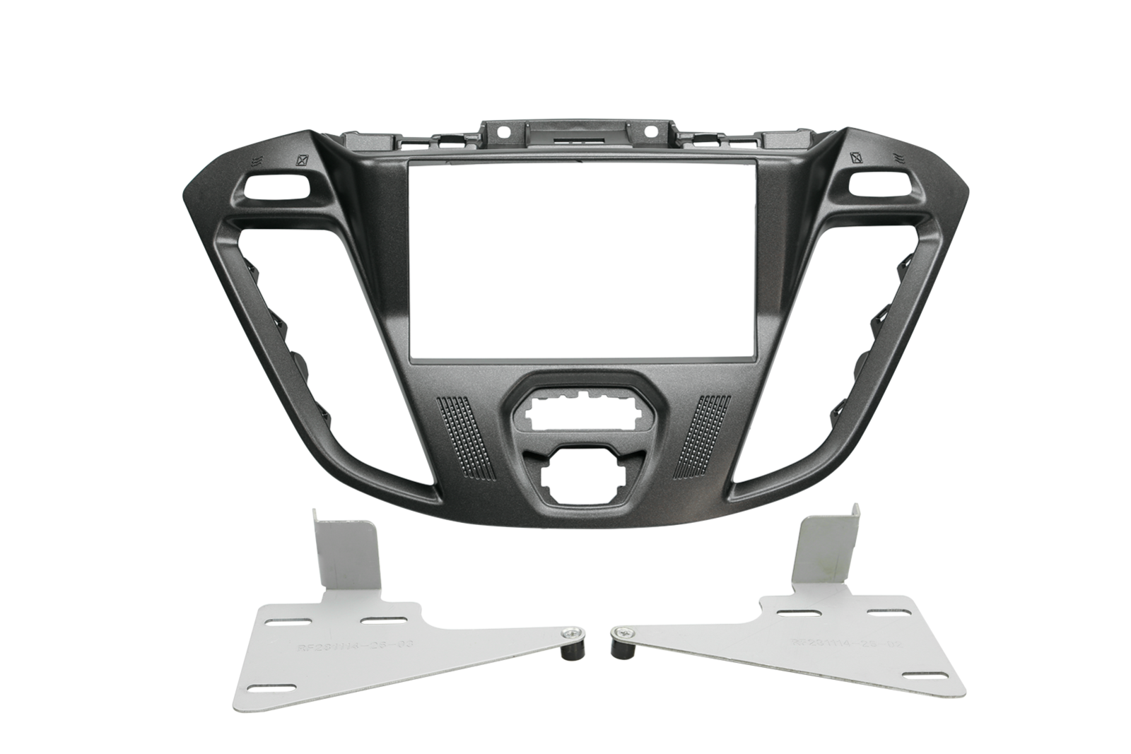 2-DIN Radioblende Ford Custom 2012-2018 Phönixsilber