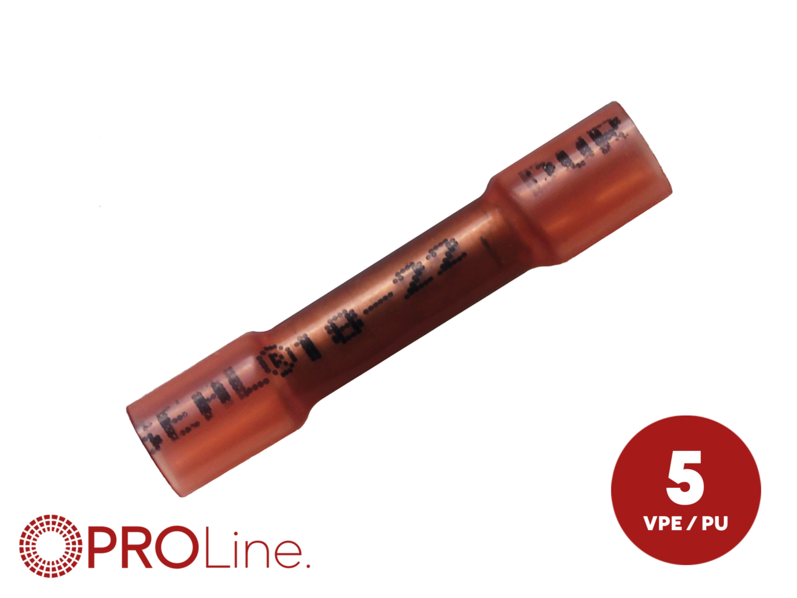 Stoßverbinder 0,5 mm²-1,5 mm² rot NYDS 5 Stück