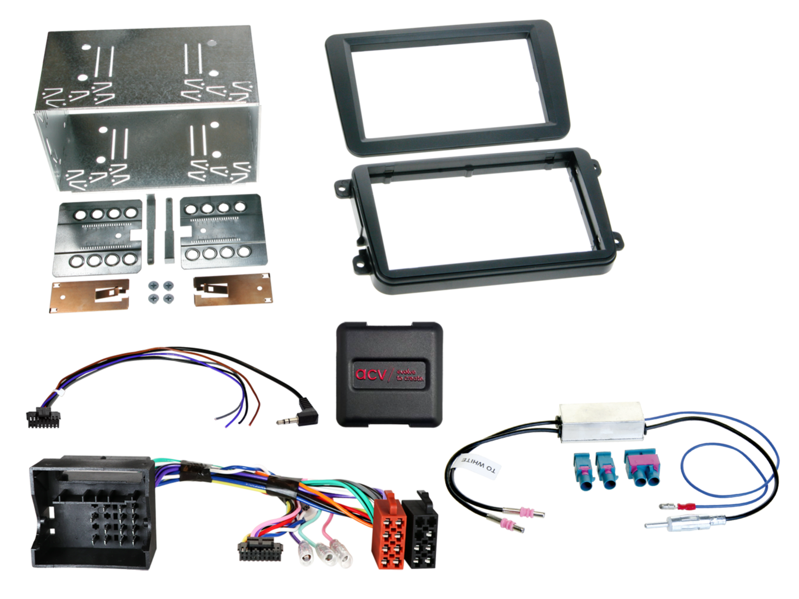 2-DIN Kit Seat/Skoda/VW diverse Fahrzeuge LFB/Antenne